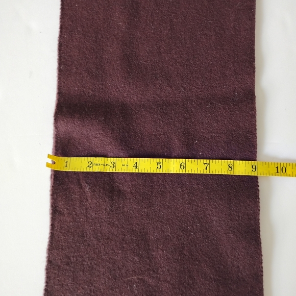 Vintage Wool Scarf Classic Chocolate Brown Eclectic Grandpa Coastal Grandma - Picture 5 of 6